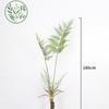 Planta de árvore falsa de plástico de samambaia de macaco dourado de simulação de ponta, vaso de chão, decoração de flor interna para sala de estar, bonsai verde falso