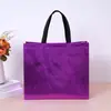 Bolsas de Mano de Tejido No Tejido con Estampado, Bolsas de Compra de Tejido No Tejido Coloridas con Láser, Bolsas de Empaque Personalizadas, Bolsas de Regalo para Tienda de Zapatos para Mujer