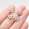 11x11 mm 0.72 g Plata Antigua DIY Aleación de Zinc Accesorios para Joyería Cuentas Espaciadoras