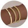 Popular Europeo y Americano Nuevo Pulsera Apilable Cadena Pulsera Set Simple y de Moda 2024 Moda Tendencia Modelo para Mujer