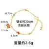 Novo Estilo Chinês Pulseira de Ouro Areia Antiga Borboleta de Gotejamento de Óleo Retro Trevo de Quatro Folhas Pulseira Acessórios Femininos de Luxo Leve Resistentes à Cor por Longo Tempo