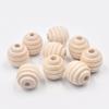 Fabricantes de origen accesorios para joyería diy color madera de loto color tronco de madera 20mm de grosor 15mm cuentas de madera roscadas cuentas redondas cuentas sueltas