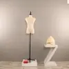 Maniquí de Tienda de Ropa Exhibición de Ventana Maniquí Femenino de Medio Cuerpo Accesorios Maniquí de Enseñanza Modelo de Exhibición para Ropa Femenina Busto Pequeño