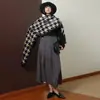Cachecol Espesso Clássico Pied-de-Poule Estilo Coreano Xale de Alto Padrão Cachecol de Tricô Cachecol Versátil Estilo Coreano para Mulheres