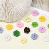 Botões Coloridos Flor de Pérola com Dois Furos em Formato de Flor, Camisas Exclusivas, Roupas Infantis, Cardigãs, Saias, Botões de Flor de Ameixeira, Acessórios para Roupas