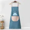 Delantal de cocina impermeable y a prueba de aceite, borrable a mano, para el hogar, para hombres y mujeres de celebridades de Internet, ropa de trabajo de moda para adultos con cintura para cocinar