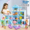 Amazon Casa de Bonecas DIY Crianças Menina Princesa Grande Castelo Villa Casa Presente de Aniversário Casa de Brinquedo Brinquedos
