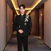 Ropa Nueva para Hombre Estilo Chino, Traje Zhongshan para Novio de Boda, Nuevo Modelo 2026 Traje de Boda, Conjunto de Traje de Compromiso, Traje Tang Tradicional Estilo Chino
