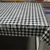 Mantel de Plástico Desechable PE Mantel Fiesta, Procesamiento Personalizado, Estilo Cuadros Negros, 15 Años de Experiencia en Producción