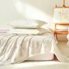Colcha de Verano Bordeada de Algodón Puro Grado A Materno e Infantil con Bordes de Seda Refrigerantes, Colcha de Aire Acondicionado Refrigerante de Alta Tecnología, Colcha de Regalo