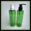Botella con bomba de presión verde 250ml líquido esencia botella con bomba de presión botella para líquido de limpieza de mascotas botella de pico de pato largo botella de desinfectante de manos 250ml