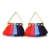 Pendientes de Aro Metálico con Borla de Abanico de Colores Accesorios para el Cabello Accesorios Colgantes Hechos a Mano DIY Colgante para Llave Colgante Pequeño