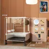 Gaiola Pequena para Pássaros Doméstica Acrílico Transparente Anti-Salpicos Papagaio Pássaro Extra Grande Espaço Grande Luxuosa Casa Ecológica