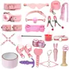 Juguetes sexuales para adultos Jiuai, accesorios SM, juguetes sexuales para parejas, bondage, látigo de cuero, tapón anal, entrenamiento del amor y provocación