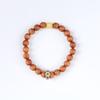 Pulseira Oito Benmingfo Sândalo Sânscrito Contas Guardiãs do Zodíaco Pulseira de Círculo Único Pulseira de Sândalo Atacado