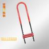 Cerradura de puerta de vidrio, cerradura en U alargada, cerradura antihidráulica de doble tirador, cerradura de manija, cerradura de manija, cerradura de embutir grande para tienda de motocicletas
