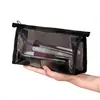 Bolsa de Maquillaje de Malla Transparente, Portátil, Sencilla, Bolsa de Almacenamiento de Gran Capacidad, Bolsa para Guardar Artículos de Tocador y Cosméticos