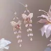 Brincos de Borla Gota d'Água Agulha de Prata, Brincos de Temperamento Nicho Estilo Étnico, Brincos Versáteis Elegantes de Luxo Leve