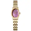 Reloj Mia Myar Correa de Acero Simple para Mujer Pequeño y Exquisito Ovalado Resistente al Agua Reloj de Cuarzo Esfera Pequeña para Mujer