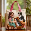 2026 Site Independente Transfronteiriço Amazon Nova Bolsa Tote Acolchoada com Estampa Digital Casual para o Dia a Dia Bolsa de Algodão