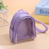 Nova Mini Carteira de Moedas Transparente, Porta-Moedas de Lona Fofo para Fones de Ouvido Bluetooth, Bolsa de Mão Portátil para Pendurar