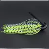 Isca de cabeça de chumbo JIG transfronteiriça nova, anzol com cabeça de chumbo de 10g, fio de silicone, evita enroscar em grama e no fundo, montagem de pesca para lúcio
