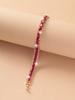 Suministro transfronterizo de pulseras de cadena con diseño de nicho de circonita de color circonio, joyería de moda para mujer, venta al por mayor.