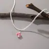 Explosões Transfronteiriças Europeias e Americanas Elegante Zircônia Full Diamond Colar Corrente da Clavícula Alto Padrão Luz Luxo Brilho Feminino Joias Empilhadas para Usar