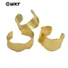 Wt-B701 Nuevo Más Vendido Latón Diseño de Onda Grande Latón Pulsera Abierta Se Puede Usar como Brazalete Joyería de Cobre