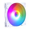 Ventilador de caja de computadora de escritorio con marco de barra reforzada de 12 cm, silencioso, de gran volumen de aire, con colores luminosos RGB.