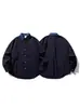 Nanxia Disfrazado como una Marca de Moda Americana, Camisa de Manga Larga Sencilla con Cuello de Mezclilla, Camisa Casual Holgada Retro para Hombre, Chaqueta de Moda