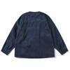 Ropa de verano del sur 2024 Primavera Nuevo chaqueta casual sin cuello de cepillado retro color liso bolsillo decorativo top chaqueta