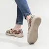 Zapatos de Tela del Viejo Pekín para Mujer Primavera Nuevo Estilo Étnico Casual Zapatos de Pescador Suela Suave Antideslizantes Sin Cordones Cómodos Zapatos para Mamá