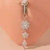 Anillo para ombligo caliente de comercio electrónico transfronterizo uña falsa para ombligo joyería para perforación anillo para ombligo de circonita joyería para perforación de ombligo venta al por mayor en línea