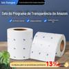 Etiqueta de plano transparente Amazon Adesivo de transparência Plano de marca Amazon T adesivo antifalsificação