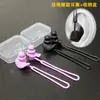 Cordón para Tapones de Oído para Nadar, Tapones de Silicona de Tres Capas para Adultos, para Bañarse, Lavarse el Cabello, Nadar, Prevenir la Entrada de Agua en los Oídos