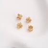 Color oro de 14K encaje florero de doble cara con cuentas soporte con cuentas pulsera collar accesorios hechos a mano diy