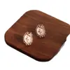 Pendientes de Perla Versátiles Estilo Pintura al Óleo Vintage Florales de Moda con Esmalte Pintado Pendientes de Diseño Dulce de Nicho para Mujer