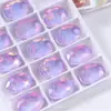 Uña Artística de Gel Moca Ovalada con Pedrería Accesorios de Pedrería Accesorios DIY Pedrería de Garra Cosida a Mano Accesorios de Encaje