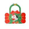 Caja de pastel con asa para taza de mousse grasa de Navidad 2023 decoración Santa muñeco de nieve transparente caja portátil enchufe