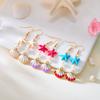 Europa y Estados Unidos joyería nueva transfronteriza temperamento simple textura concha estrella de mar aretes nicho diseño de lujo aretes