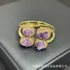 Pulsera de piedra bruta de perla barroca natural nueva, joyería de cristal irregular de nicho europeo y americano, suministro de pulsera abierta