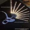 Adereços de Casamento Acrílico Lustre de Gota d'Água Brilhante de 10 Braços Festa de Feriado Salão de Casamento Luz de Palco Luz de Decoração de Janela