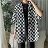 Camisa Retro de Verano para Hombre Ropa de Verano Estilo Hong Kong Estudiante Holgado Diseño de Nicho Divertido Nueva Ropa para Hombre Top Ropa Exterior