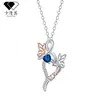 Knn-507 Collar de Mariposa y Corazón de Lujo Ligero, Cadena para Clavícula de Alta Gama Transfronteriza, Regalo de San Valentín