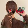 Natal vintage feito à mão feltro de lã linha telefônica linear anel de cabelo outono e inverno lã trança bolha ins corda de cabeça joias femininas