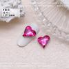 12 x 13 arte de uñas de corazón torcido de cristal joyería de diamante puntiagudo de corazón torcido hielo a través de explosiones amor Super Flash taladro de uñas al por mayor
