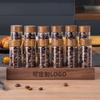 Frasco Sellado para Granos de Café, Estante de Exhibición de Tubos de Ensayo para Sub-embotellado, Válvula de Escape Unidireccional, Frasco de Almacenamiento para Granos de Café, Botella Especial para Aroma