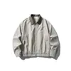ButterTiger chaqueta de trabajo Harrington de moda estilo americano old money con cuello mao para hombre, corte holgado, prenda exterior JK81