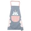 Avental de Limpeza Manual com Estampa de Coelho para Mulheres, Avental de Cozinha Impermeável e à Prova de Óleo, Macacão Fashion Coreano para Casal, Roupa de Trabalho para Cozinhar